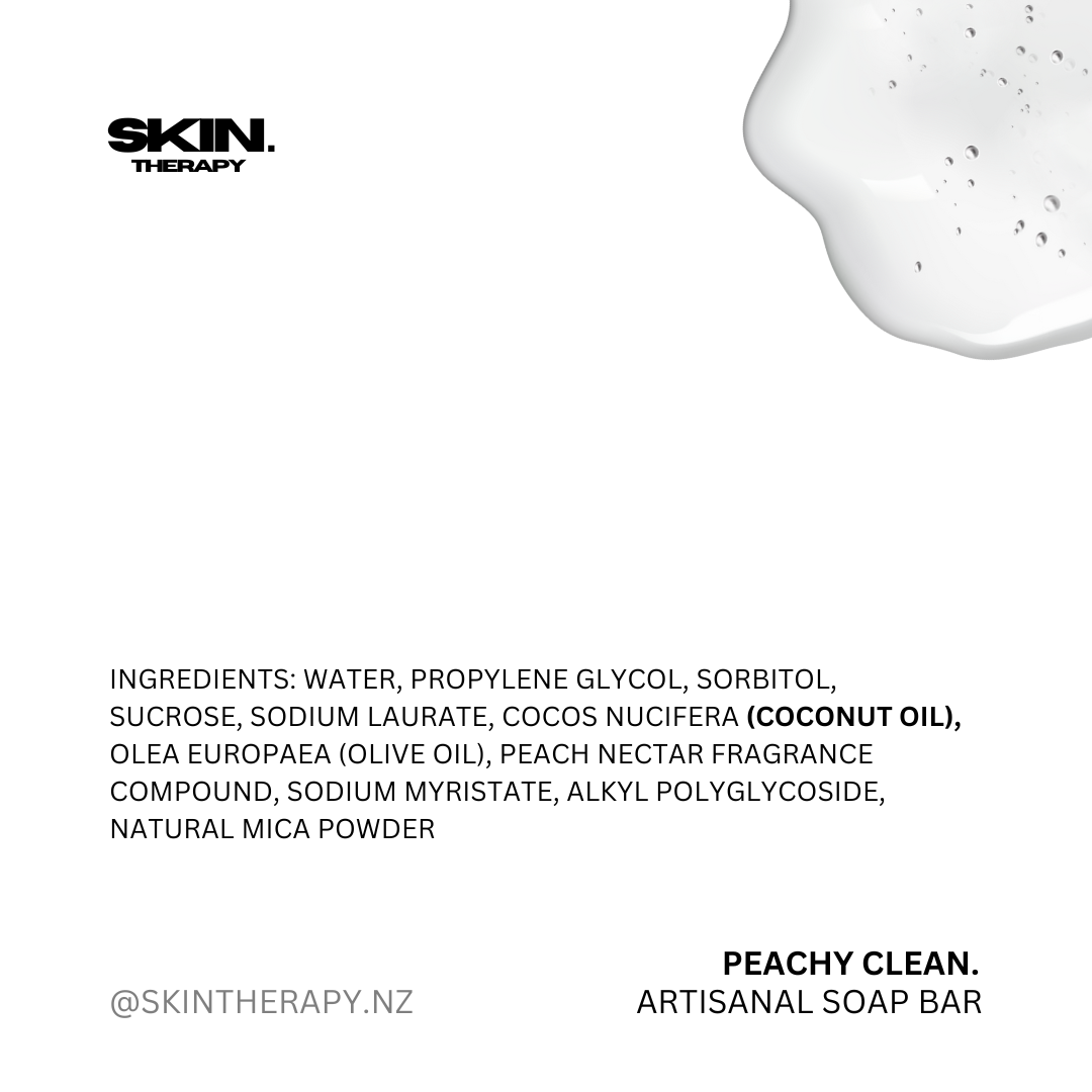 ‘PEACHY CLEAN’ Artisanal Soap Bar 50g