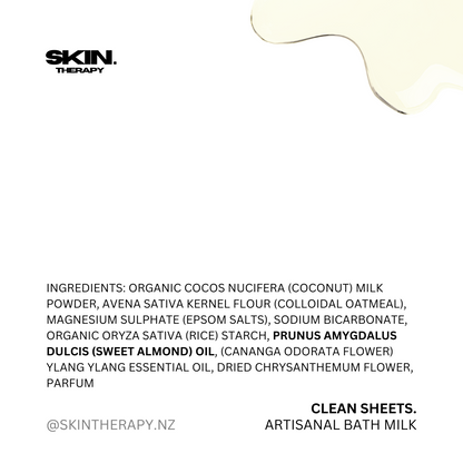 ‘CLEAN SHEETS’ Artisanal Bath Milk 100g