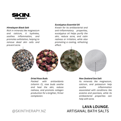 ‘LAVA LOUNGE’ Artisanal Bath Salts 250g