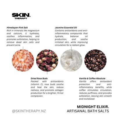 ‘MIDNIGHT ELIXIR’ Artisanal Bath Salts 100g