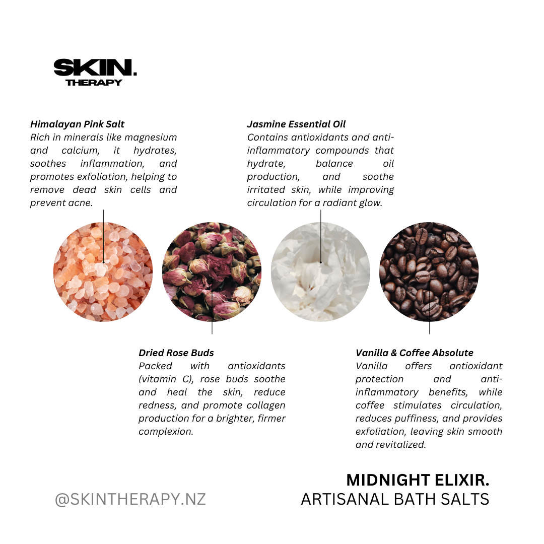 ‘MIDNIGHT ELIXIR’ Artisanal Bath Salts 250g