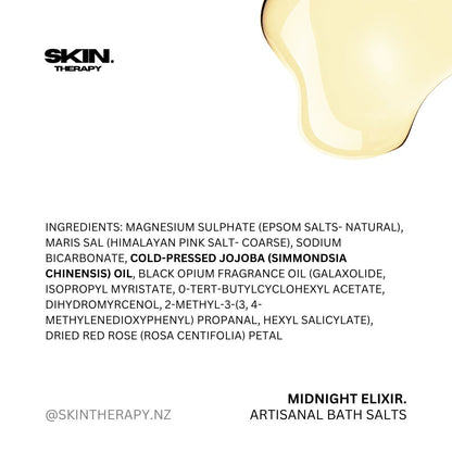 ‘MIDNIGHT ELIXIR’ Artisanal Bath Salts 100g