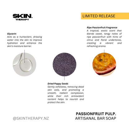 ‘PASSIONFRUIT PULP’ Artisanal Soap Bar 100g