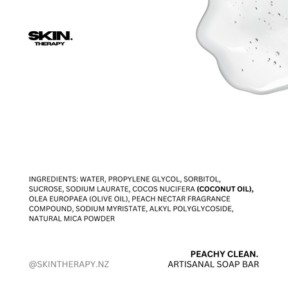 ‘PEACHY CLEAN’ Artisanal Soap Bar 50g