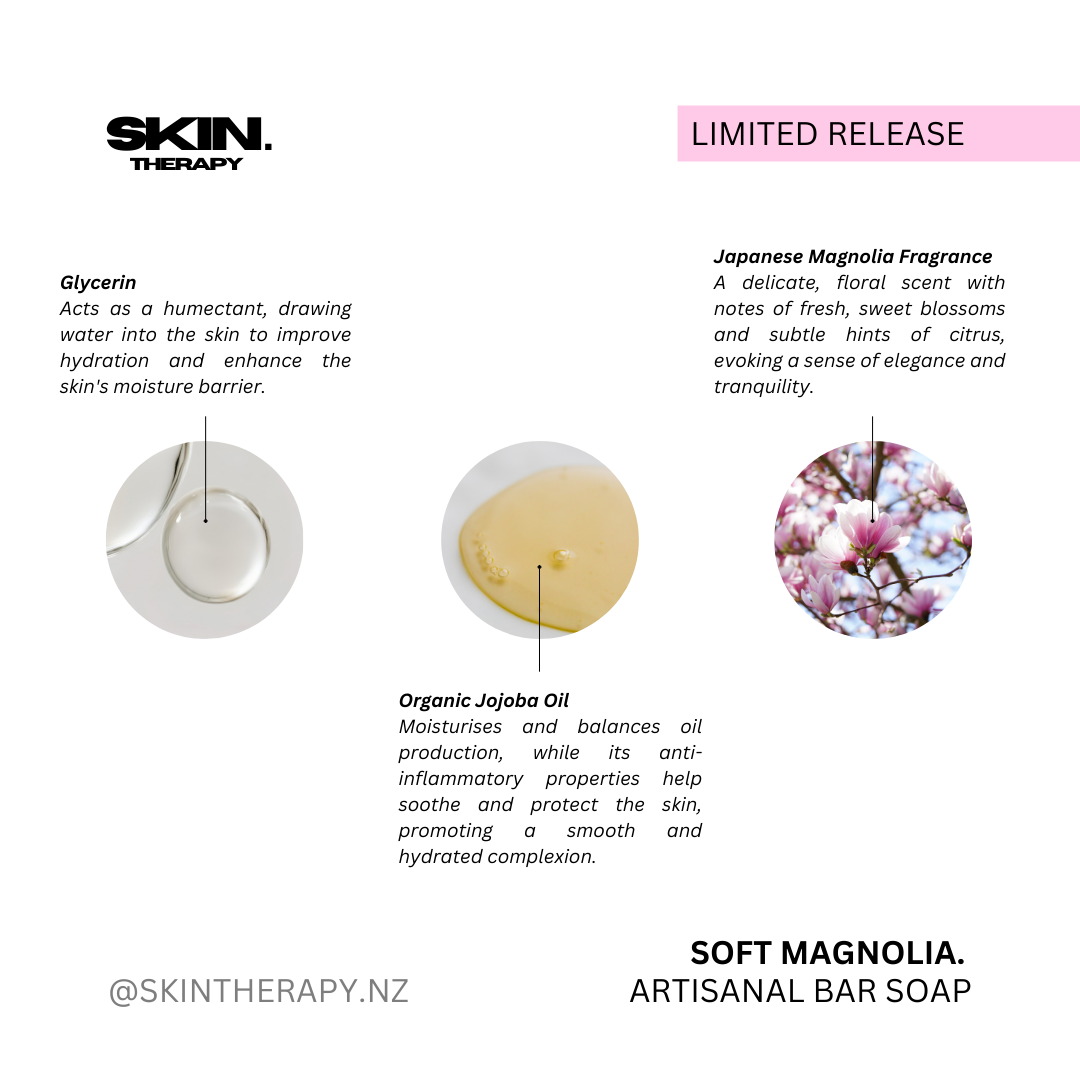 ‘SOFT MAGNOLIA’ Artisanal Soap Bar 100g