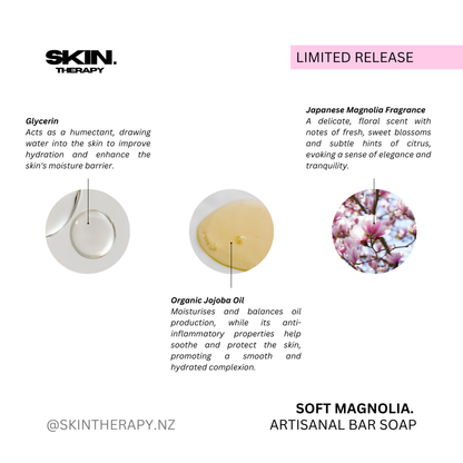 ‘SOFT MAGNOLIA’ Artisanal Soap Bar 100g