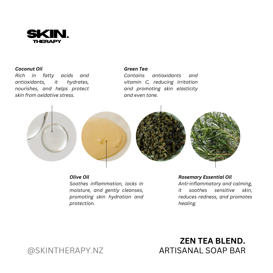 ‘ZEN TEA BLEND’ Artisanal Soap Bar 50g