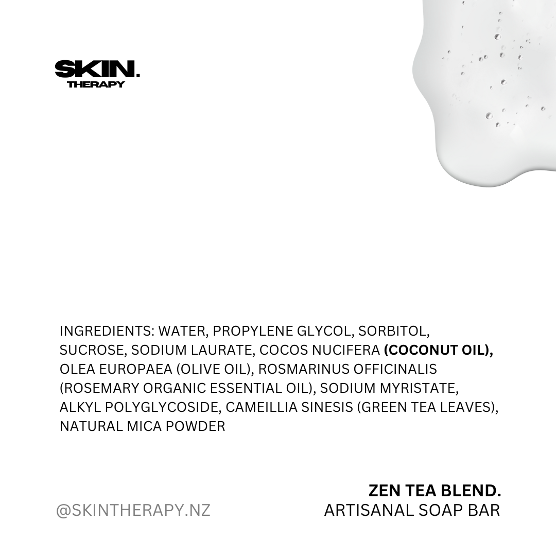 ‘ZEN TEA BLEND’ Artisanal Soap Bar 50g